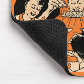 一定のマウスパッドを告げるヴィンテージのハロウィンの幸運 マウスパッド (コーナー)