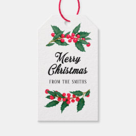 一家の聖降誕祭を祝う ギフトタグ