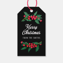 一家の聖降誕祭を祝エレガントう ギフトタグ