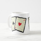 一対のエース コーヒーマグカップ (正面左)