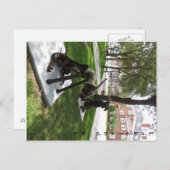 一対のメタルドッグ ポストカード (正面/裏面)