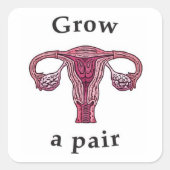 一対の卵巣を成長させる スクエアシール (正面)