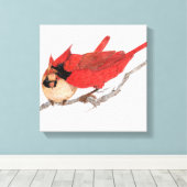 一対の深紅色 キャンバスプリント (インサイチュ (ウッドフロア))