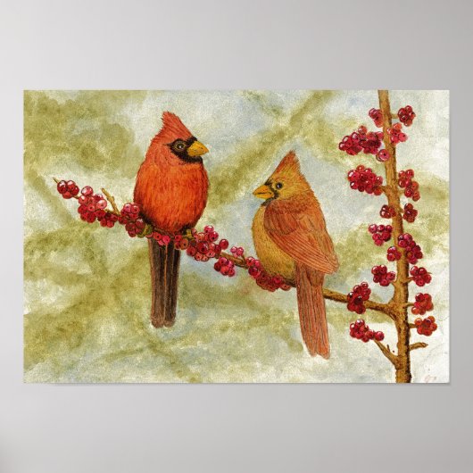 一対の深紅色 ポスター (正面)