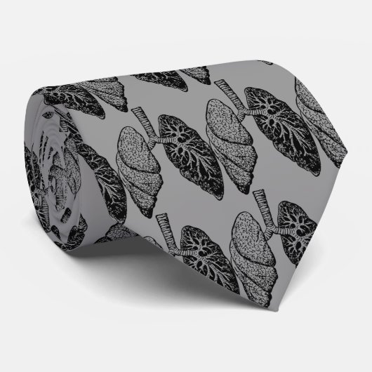 一対の肺タイ ネクタイ (ロール)