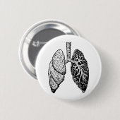 一対の肺 缶バッジ (正面&裏面)