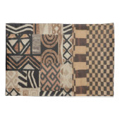 一対の自然部族枕 枕カバー (裏面-左)