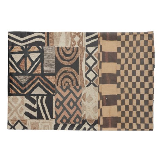 一対の自然部族枕 枕カバー (裏面-左)