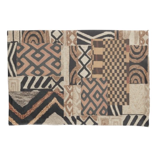 一対の自然部族枕 枕カバー (正面左)