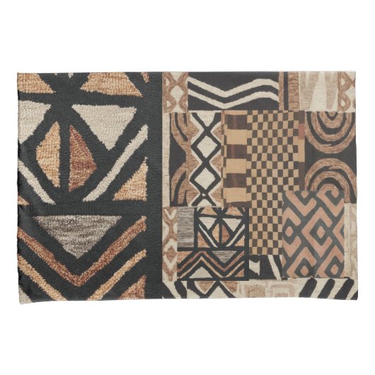 一対の自然部族枕 枕カバー (正面右)