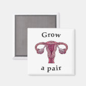 一対の(卵巣の)磁石を成長させる マグネット (正面/裏面)