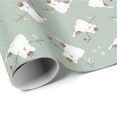 「一年おめでとう！」 スノードッグカスタムラッピング紙 ラッピングペーパー (ロールコーナー)