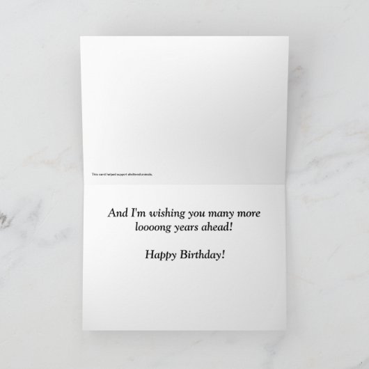 一年が過ぎた カード (内部)