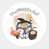 「一年で一番楽しい時間だ！」 ラウンドシール (正面)