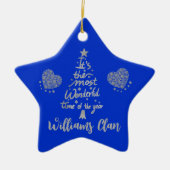 一年で一番素晴らしい時期だ | シルバー セラミックオーナメント (正面)