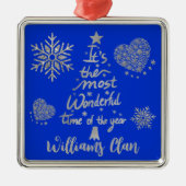 一年で一番素晴らしい時期だ | シルバー メタルオーナメント (正面)