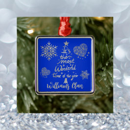 一年で一番素晴らしい時期だ | シルバー メタルオーナメント