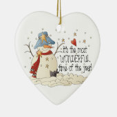 一年で一番素晴らしい時期だ セラミックオーナメント (右)