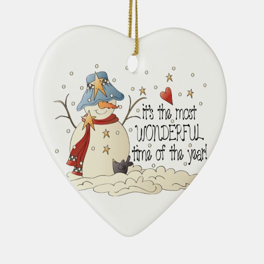 一年で一番素晴らしい時期だ セラミックオーナメント (右)