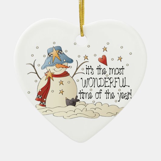 一年で一番素晴らしい時期だ セラミックオーナメント (正面)
