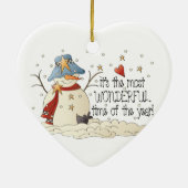 一年で一番素晴らしい時期だ セラミックオーナメント (裏面)