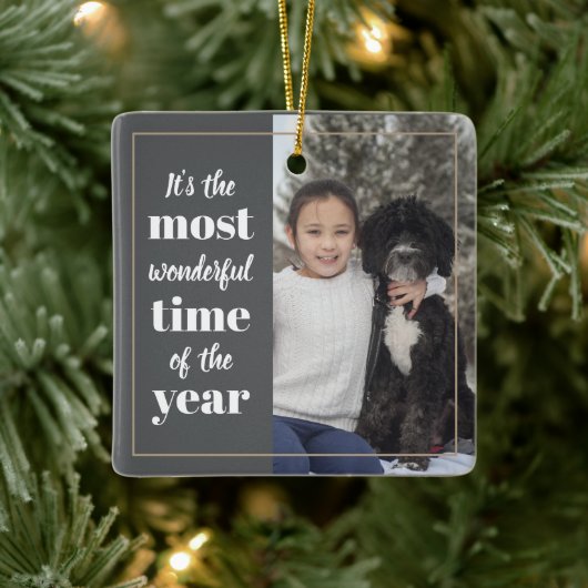 一年で一番素晴らしい時期だ セラミックオーナメント (ツリー)