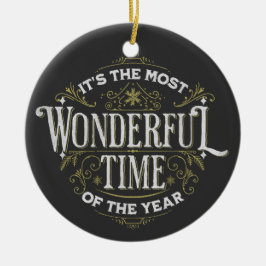 一年で一番素晴らしい時期だ セラミックオーナメント