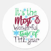 一年で一番素晴らしい時期だ ラウンドシール (正面)