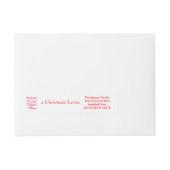 一年で一番素晴らしい時期だ ラップアラウンド宛名ラベル (正面)