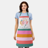 一年で最も居心地の良い時期だストライプの エプロン (着用した状態)