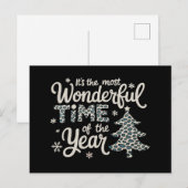 一年で最も素晴らしいクリスマスの時期 シーズンポストカード (正面/裏面)