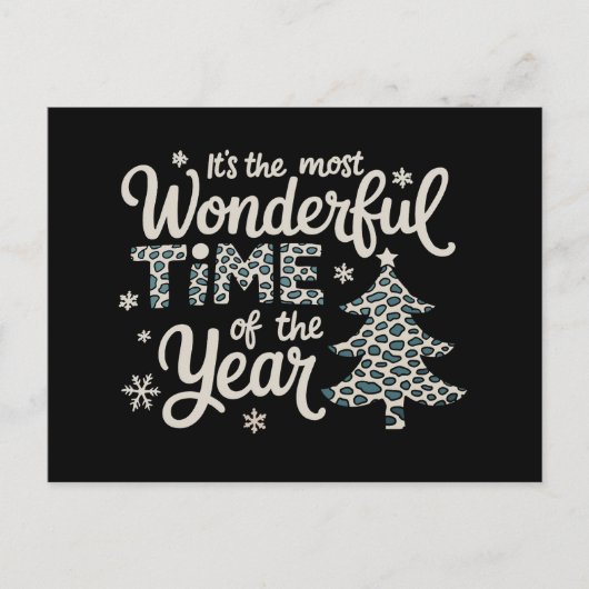 一年で最も素晴らしいクリスマスの時期 シーズンポストカード (正面)