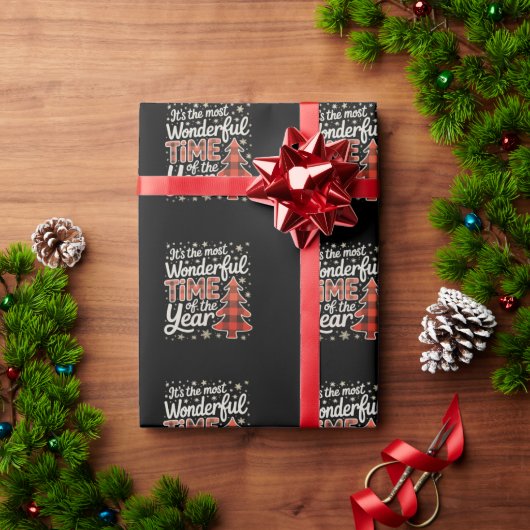 一年で最も素晴らしいクリスマスの時期 ラッピングペーパー (クリスマスギフト)