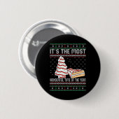 一年で最も素晴らしいクリスマスの時期 缶バッジ (正面&裏面)