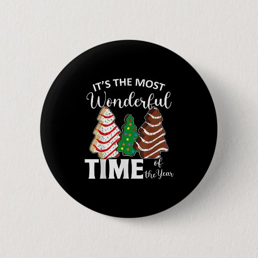 一年で最も素晴らしいクリスマスの時期 缶バッジ (正面)