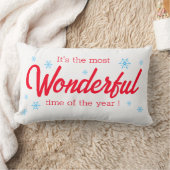 一年で最も素晴らしい時が白い ランバークッション (ブランケット)