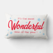 一年で最も素晴らしい時が白い ランバークッション (正面)