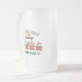 一年で最も素晴らしい時期だ フロストグラスビールジョッキ (正面左)