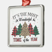 一年で最も素晴らしい時期だ メタルオーナメント (左)