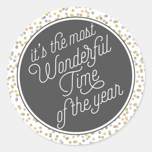 一年で最も素晴らしい時期だ ラウンドシール (正面)