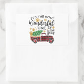 一年で最も素晴らしい時期だ 長方形シール (バッグ)