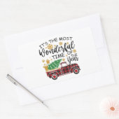 一年で最も素晴らしい時期だ 長方形シール (封筒)