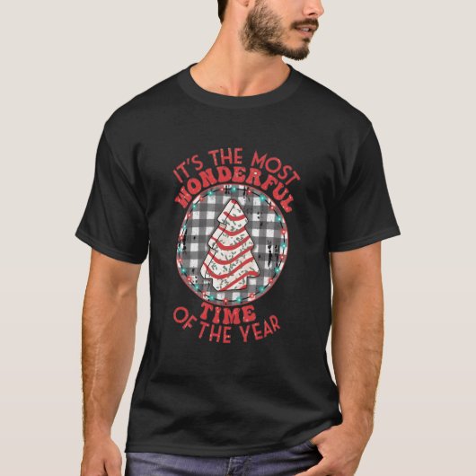 一年で最も素晴らしい時期のツリーケーキ Tシャツ (正面)