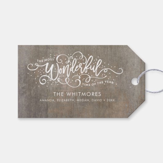 一年で最も素晴らしい時期 ギフトタグ (正面(横))