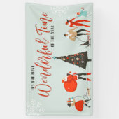 一年で最も素晴らしい時期 | クリスマス 横断幕 (縦)