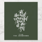 一年で最も素晴らしい時期… ワインラベル (シングルラベル)