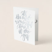 一年で最も素晴らしい時期… 箔カード (正面)