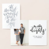 一年で最も素晴らしい時期… 箔カード (ディスプレー)