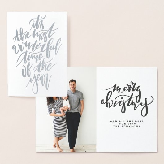 一年で最も素晴らしい時期… 箔カード (ディスプレー)