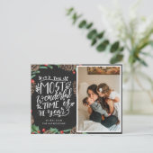 一年で最も素晴らしい時期 | 黒板 ポストカード (スタンド正面)